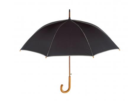 Автоматический деревянный зонт WALTZ, черный, серый NTEU7-95108