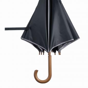 Автоматический деревянный зонт WALTZ, черный, серый NTEU7-95108