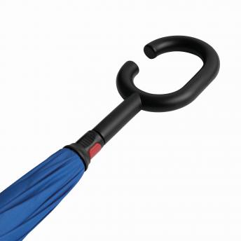 Реверсивный зонт-трость FLIPPED, черный, синий NTEU7-93928