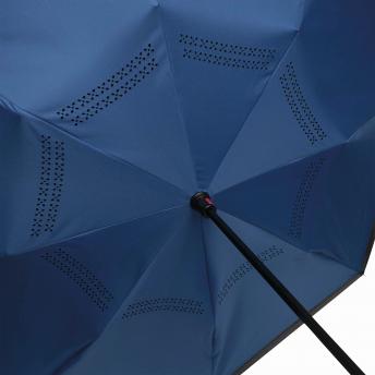 Реверсивный зонт-трость FLIPPED, черный, синий NTEU7-93928