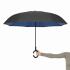 Реверсивный зонт-трость FLIPPED, черный, синий NTEU7-93928