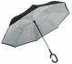 Реверсивный зонт-трость FLIPPE, черный, светло-серый NTEU7-93931