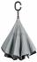Реверсивный зонт-трость FLIPPE, черный, светло-серый NTEU7-93931