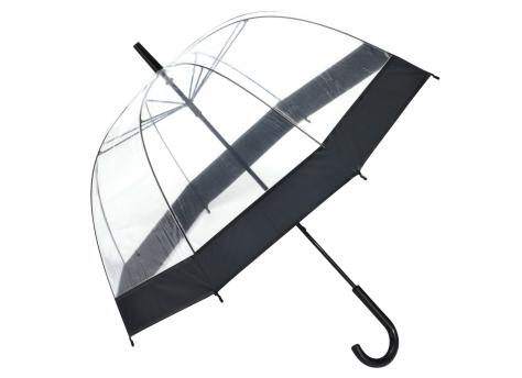 Зонтик куполообразной формы HONEYMOON, черный, прозрачный NTEU7-93401
