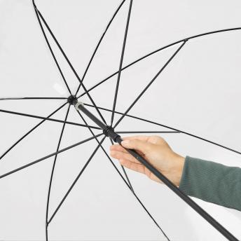 Зонтик куполообразной формы HONEYMOON, прозрачный, белый NTEU7-93402