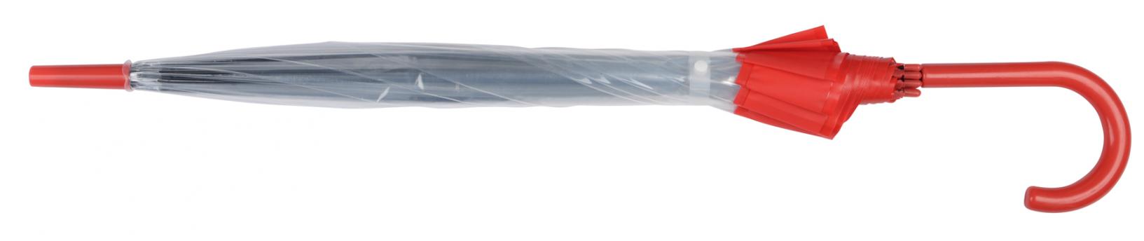 Зонт куполообразной формы HONEYMOON, красный, прозрачный NTEU7-93403