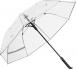 Автоматический зонт VIP, прозрачный, белый NTEU7-92838