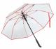 Автоматический зонт VIP, красный, прозрачный NTEU7-92839