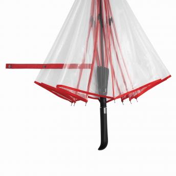 Автоматический зонт VIP, красный, прозрачный NTEU7-92839