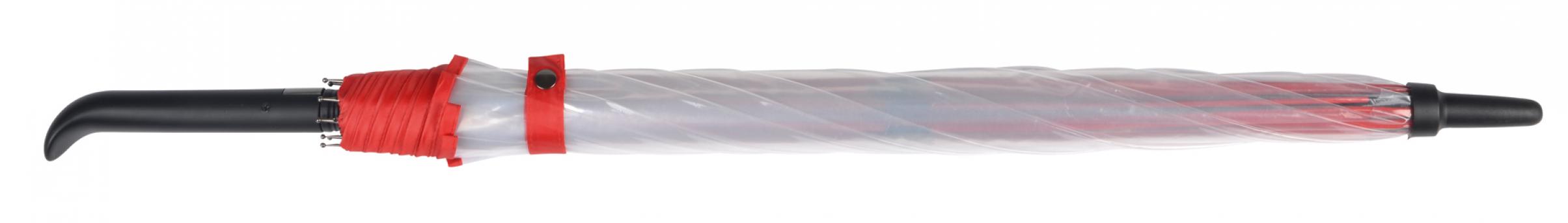 Автоматический зонт VIP, красный, прозрачный NTEU7-92839