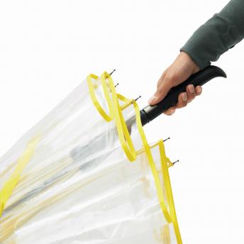 Автоматический зонт VIP, прозрачный, желтый NTEU7-92840