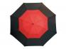 Зонт из стекловолокна MONSUN, черный, красный NTEU7-93956