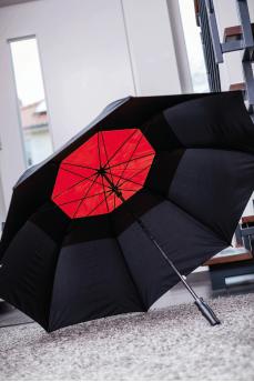 Зонт из стекловолокна MONSUN, черный, красный NTEU7-93956
