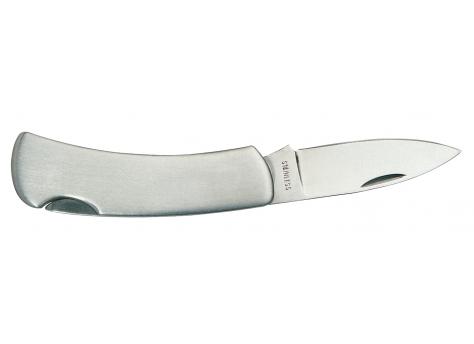 Нож складной большой из нержавеющей стали МЕТАЛЛИК, серебристый NTEU7-93429