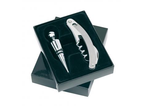 Винный сервиз ДУЭТ, черный, серебристый NTEU7-94038