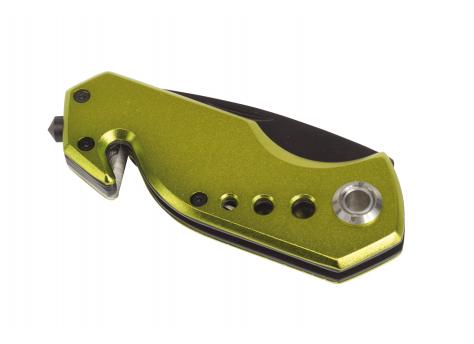 Аварийный карманный нож DISTRESS, черный, зеленый NTEU7-94046