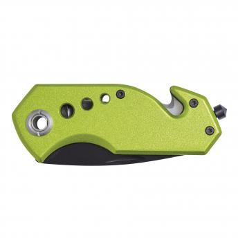 Аварийный карманный нож DISTRESS, черный, зеленый NTEU7-94046