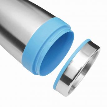 Колба двустенная LUNGO, синяя, серебристая NTEU7-94078