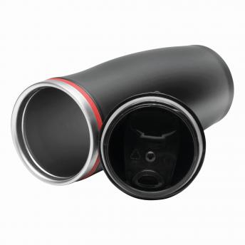 Кружка дорожная двустенная DARK CREMA, черный, красный NTEU7-94106