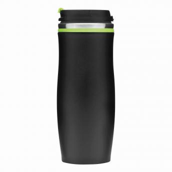 Кружка дорожная двустенная DARK CREMA, черный, зеленый NTEU7-94107