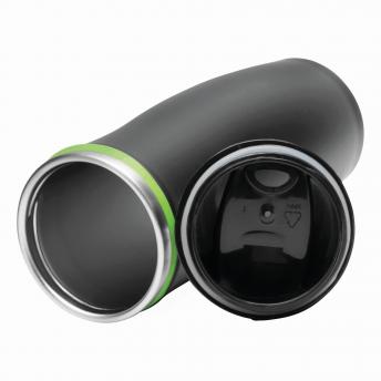 Кружка дорожная двустенная DARK CREMA, черный, зеленый NTEU7-94107