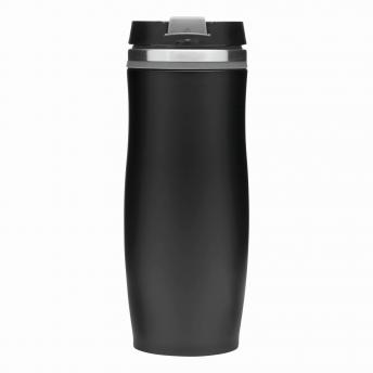 Кружка дорожная двустенная DARK CREMA, черная, серая NTEU7-94109
