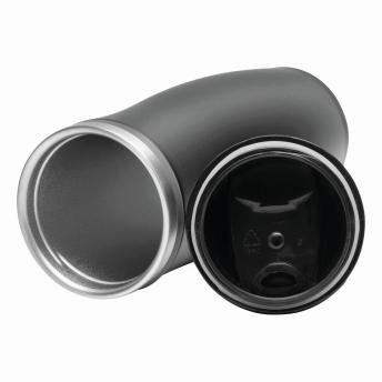 Кружка дорожная двустенная DARK CREMA, черная, серая NTEU7-94109