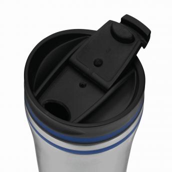 Кружка дорожная двустенная LIBERICA, синий, серебристый NTEU7-94124