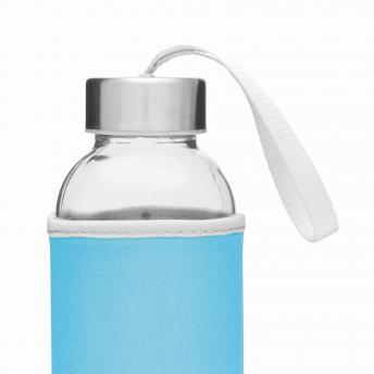 Стеклянная бутылка TAKE WELL, синяя, прозрачная NTEU7-93267
