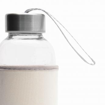 Стеклянная бутылка "Хорошо" белая NTEU7-93279