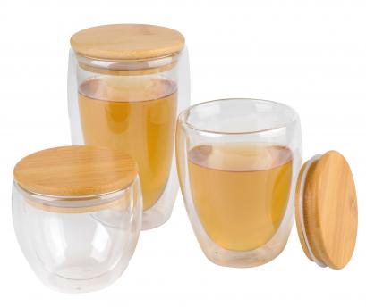 Стакан из боросиликатного стекла "Bamboo Art", 250 мл. NTEU7-95282