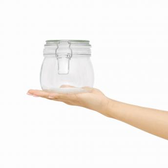 Стеклянная банка для хранения CLICKY, ок. 500 мл, прозрачный NTEU7-165894