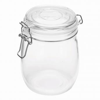 Стеклянная банка для хранения CLICKY, ок. 750 мл, прозрачный NTEU7-165895