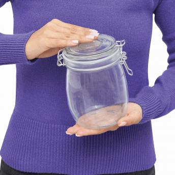Стеклянная банка для хранения CLICKY, ок. 750 мл, прозрачный NTEU7-165895