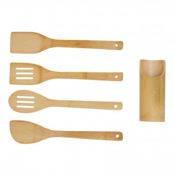 Набор бамбуковых приборов для кухни COOKING TIME, коричневый NTEU7-165800