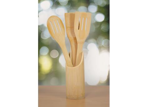 Набор бамбуковых приборов для кухни COOKING TIME, коричневый NTEU7-165800