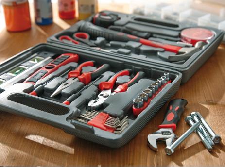 Набор инструментов MASTERKIT, 42 предмета, черный, красный NTEU7-93440