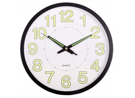 Настенные часы СОЛНЦЕ, черный, белый NTEU7-310057