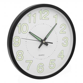 Настенные часы СОЛНЦЕ, черный, белый NTEU7-310057