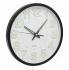 Настенные часы СОЛНЦЕ, черный, белый NTEU7-310057