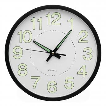 Настенные часы СОЛНЦЕ, черный, белый NTEU7-310057