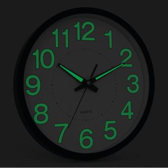 Настенные часы СОЛНЦЕ, черный, белый NTEU7-310057