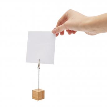 Кубик-держатель для заметок, коричневый, серебристый NTEU7-310101