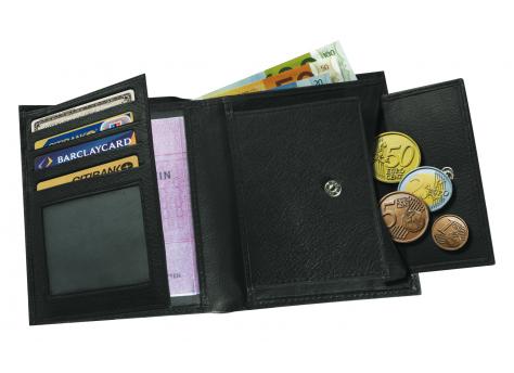 Кошелек MESSINA из натуральной кожи, черный NTEU7-94284