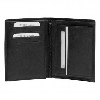 Кошелек из натуральной кожи TRAPANI, черный NTEU7-94287