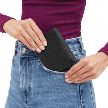 Кошелек из натуральной кожи TRAPANI, черный NTEU7-94287