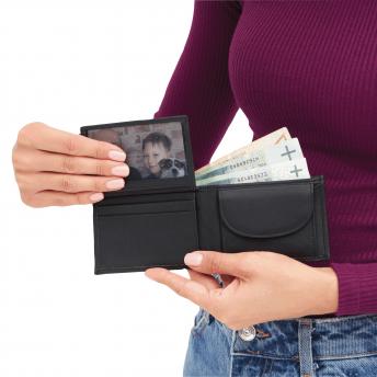 Кошелек HOLIDAY из натуральной кожи, черный NTEU7-93792