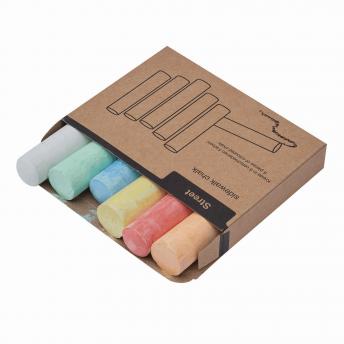 6 штук цветных мелков STREET, цветные NTEU7-93212