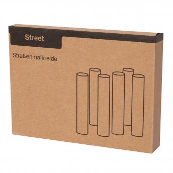 6 штук цветных мелков STREET, цветные NTEU7-93212