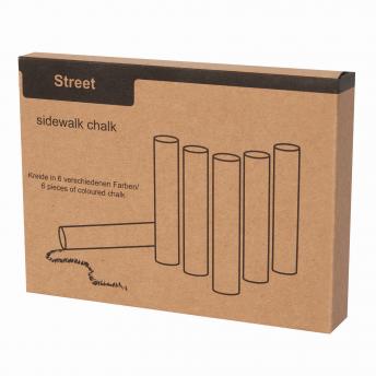 6 штук цветных мелков STREET, цветные NTEU7-93212